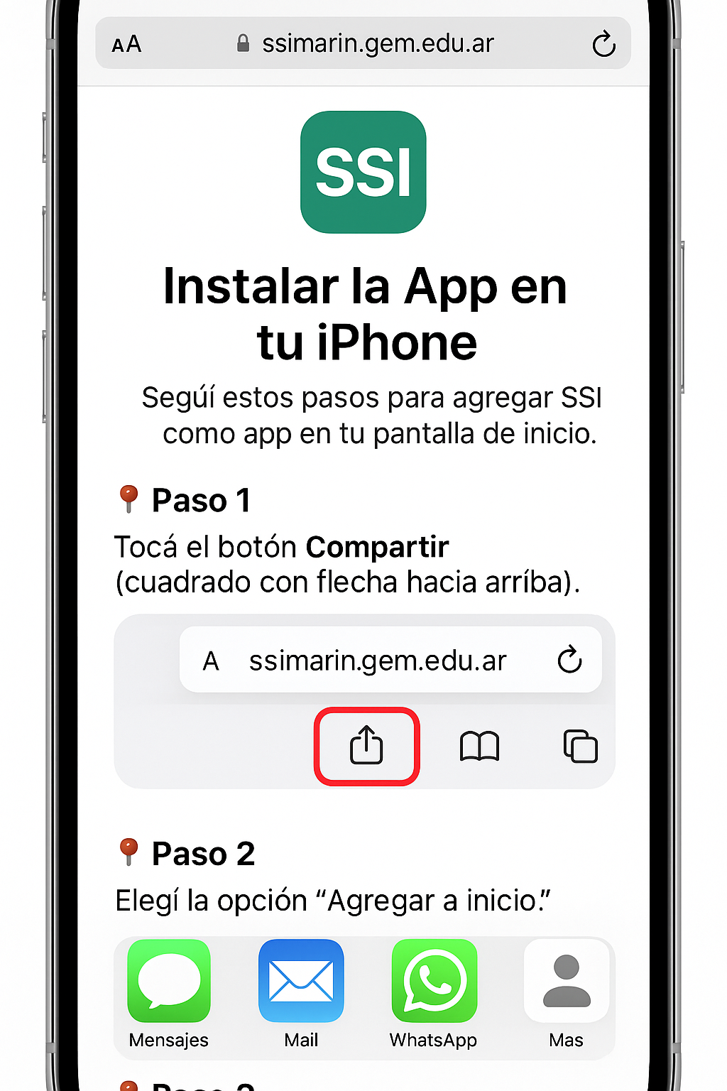Compartir en iOS